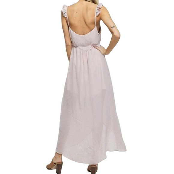 Crescent Samantha Surplice Sleeveless Maxi Dress Mauve Size Large NWT - Picture 4 of 4